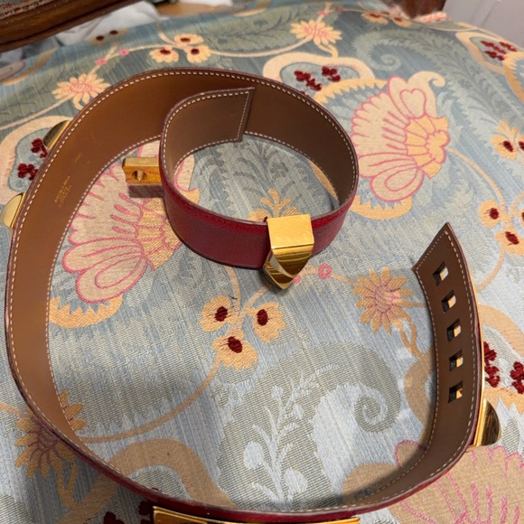 Hermes Red and Gold Women\'s Belt main image 4
